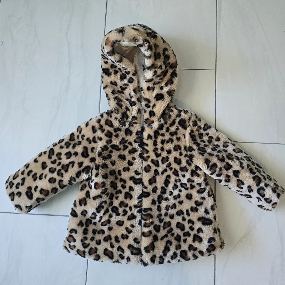 Little me Jacket & coat Leopard print kids Size 18M